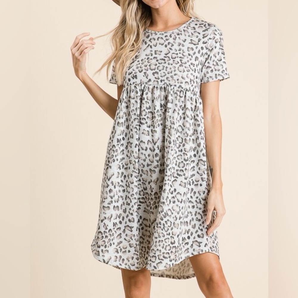 BOMBOM Leopard midi dress - new in package